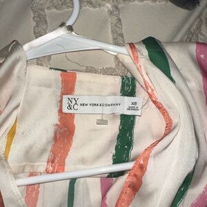 New York & Company Striped Blouse